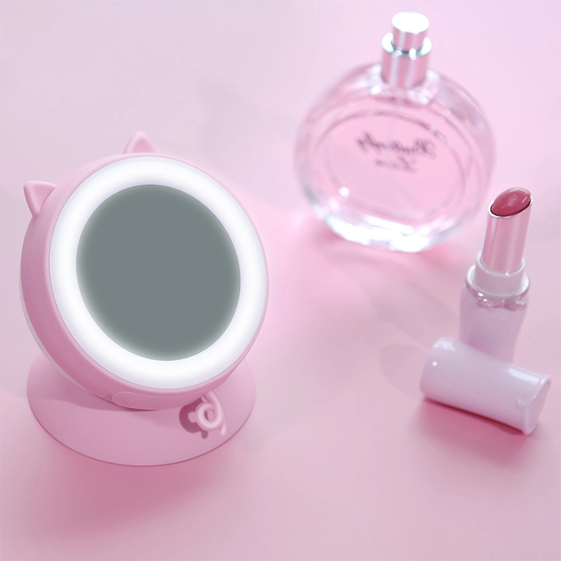 Latest Kc Battery Portable Heater Power Bank Pig Make-up Mirror USB Hand Warmer with LED Light