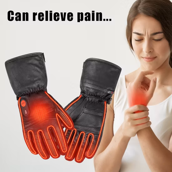 Перчатки с подогревом, регулируемая температура нагрева, водонепроницаемые теплые перчатки, термоперчатки для использования в помещении и на открытом воздухе, грелка для рук